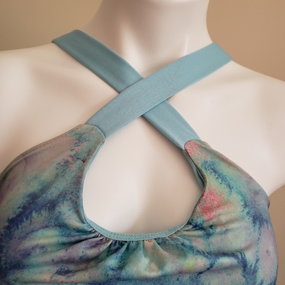 Champion Women's Splatter Print Tank Shelf Bra S/P - Picture 3 of 5